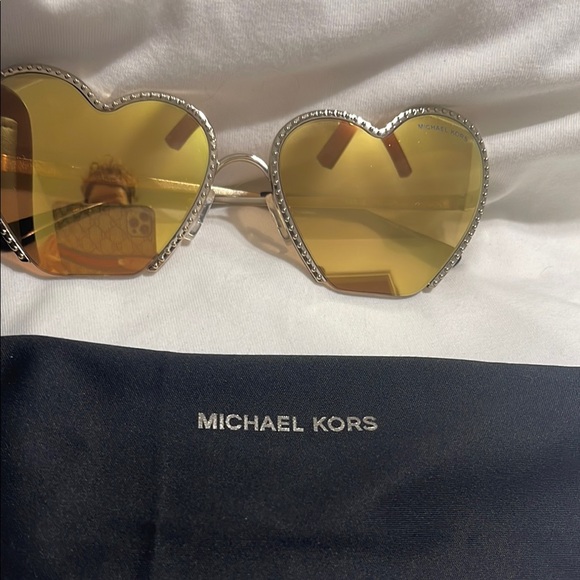 Michael Kors Gold Heart Sunglasses - Picture 3 of 13